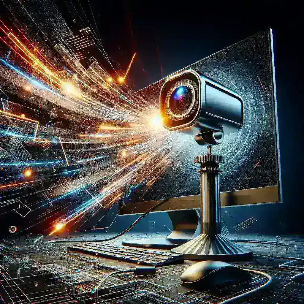 "AVerMedia PW515 4K Webcam showcasing sleek design and advanced features for high-definition streaming, perfect for video conferencing and content creation."